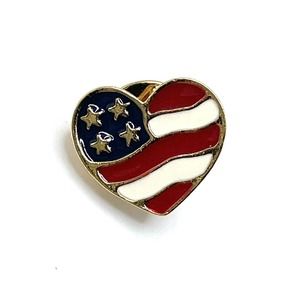 2001 Avon Hearts of America Patriotic Enamel Tac Pin